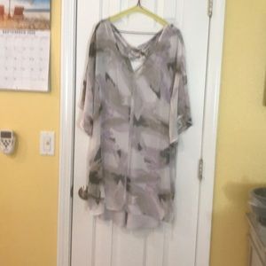 Silk dress with slip